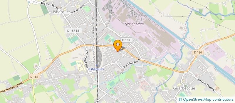 localisation de l'entreprise BUREAU CONCEPTION PLANS  ISBERGUES