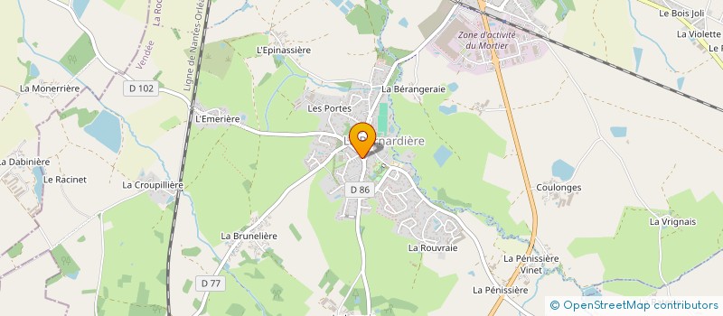 localisation de l'entreprise BUREAU CONSEIL EN COMMUNICATION  LA BERNARDIERE