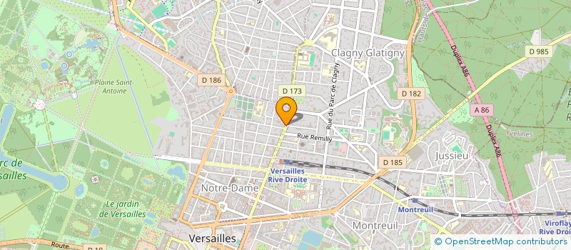 localisation de l'entreprise BUREAU CONSEIL INGENIERIE PARTICIPATION à VERSAILLES