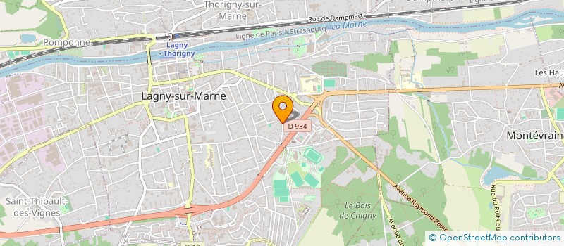 localisation de l'entreprise BUREAU CONSEILS EN INGENIERIE DE CONSTRUCTION EN BATIMENT ET INFRASTRUCTURE  LAGNY-SUR-MARNE