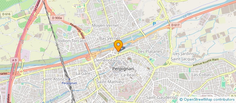 localisation de l'entreprise BUREAU D'ARCHITECTURE ET D'URBANISME à PERPIGNAN