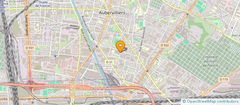 localisation de l'entreprise BUREAU D EDITION COMMUNICATION BEC à AUBERVILLIERS