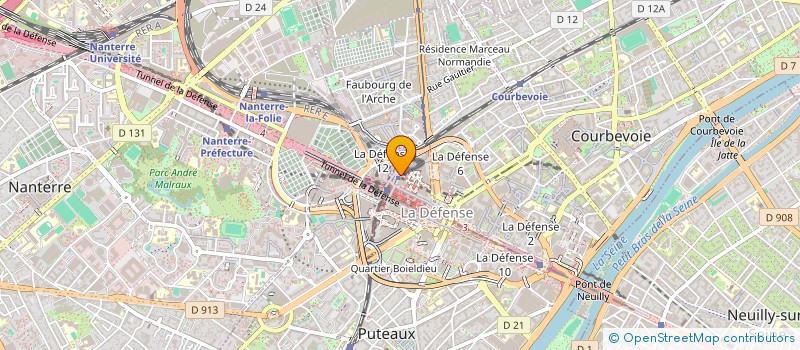 localisation de l'entreprise BUREAU D'ENQUETES SUR LES ACCIDENTS DE TRANSPORT TERRESTRE à PUTEAUX