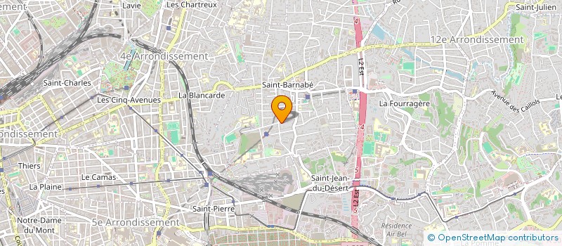 localisation de l'entreprise BUREAU D'ETUDE COLLINE à MARSEILLE