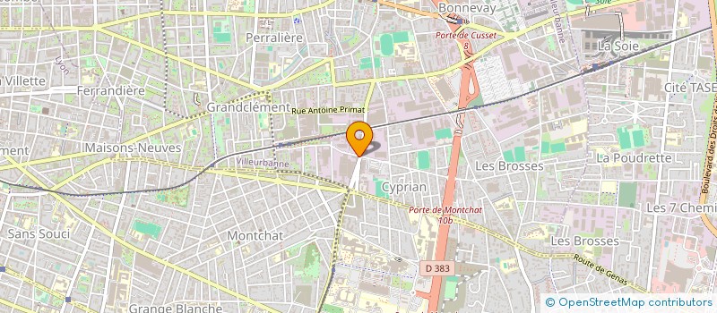 localisation de l'entreprise BUREAU D'ETUDE DE L'ENERGIE à VILLEURBANNE