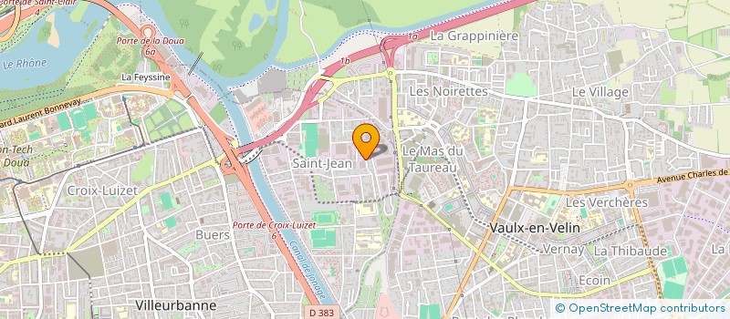 localisation de l'entreprise BUREAU D'ETUDE DE LA DIGUE  VILLEURBANNE