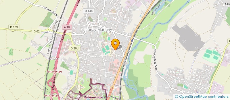 localisation de l'entreprise BUREAU D'ETUDE DES CONSTRUCTIONS EN ACIER DU POITOU à JAUNAY-MARIGNY