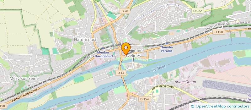 localisation de l'entreprise BUREAU D'ETUDE DEUX MILLE UN TBLE à MEULAN-EN-YVELINES