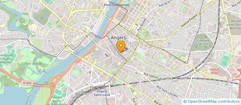 localisation de l'entreprise BUREAU D ETUDE DIRECT ENTREPRISE  ANGERS