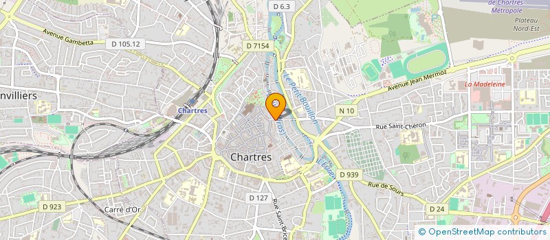 localisation de l'entreprise BUREAU D'ETUDE EN CONCEPTION ENERGETIQUE ET THERMIQUE PAR ABREVIATION BECETH à CHARTRES