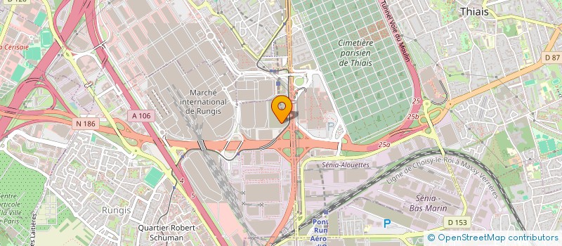 localisation de l'entreprise BUREAU D'ETUDE ET DE COORDINATION DES GRANDS EVENEMENTS  RUNGIS