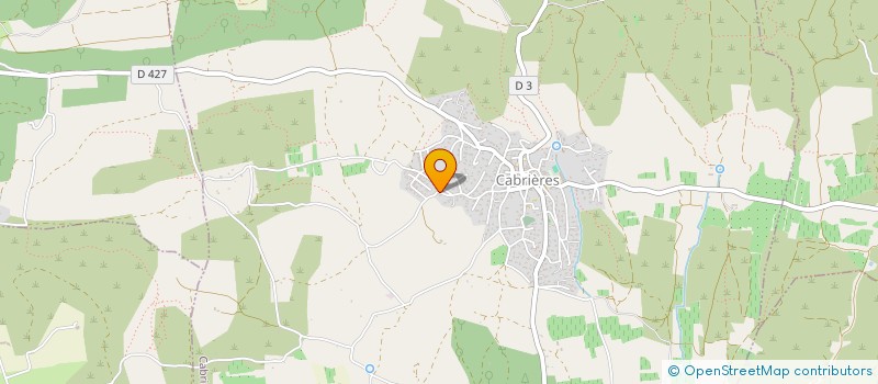 localisation de l'entreprise BUREAU D ETUDE ET DE GESTION  CABRIERES