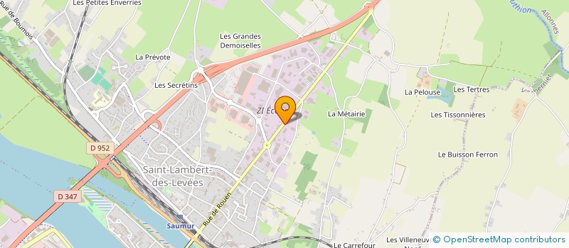 localisation de l'entreprise BUREAU D ETUDE GERARD BEAUMONT à SAUMUR