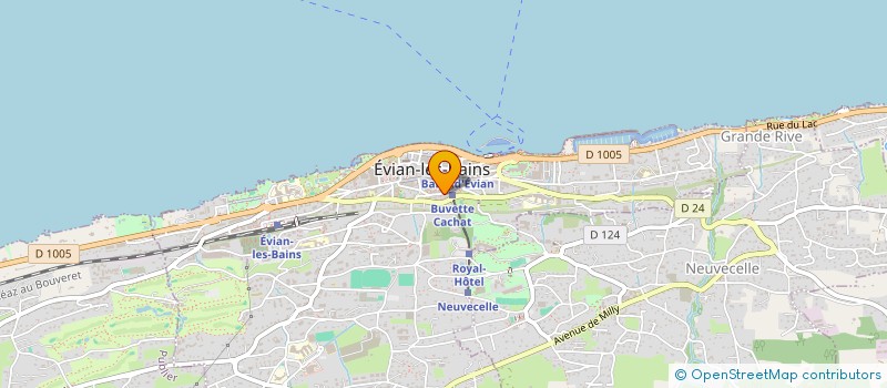 localisation de l'entreprise BUREAU D'ETUDE LS (B.E.L.S)  EVIAN-LES-BAINS