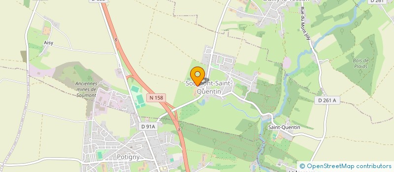 localisation de l'entreprise BUREAU D'ETUDE MAITRISE D'OEUVRE COORDINATION DE TRAVAUX à SOUMONT-SAINT-QUENTIN