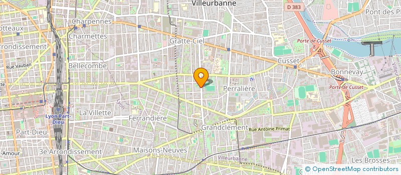 localisation de l'entreprise BUREAU D ETUDE PLACEMENTS ET DE PRETS  VILLEURBANNE