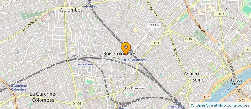 localisation de l'entreprise BUREAU D'ETUDE STEPHANE METAYER à BOIS-COLOMBES