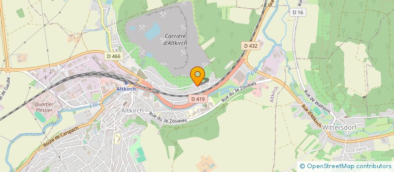 localisation de l'entreprise BUREAU D'ETUDE TECHNIQUE MELLARDI à ALTKIRCH