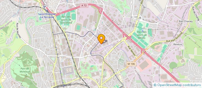 localisation de l'entreprise BUREAU D'ETUDE TECHNIQUES ACROBAT à SAINT-ETIENNE