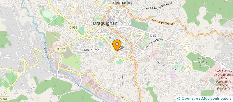 localisation de l'entreprise BUREAU D'ETUDE TOPOGRAPHIQUE ET BATIMENT à DRAGUIGNAN