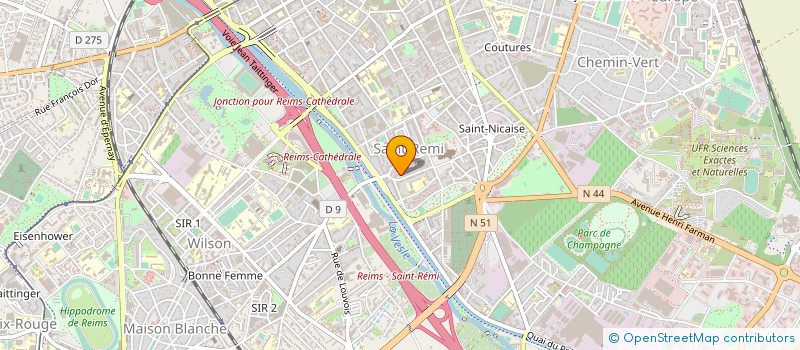 localisation de l'entreprise BUREAU D'ETUDES ALAIN GARNIER à REIMS