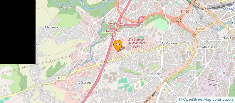 localisation de l'entreprise BUREAU D'ETUDES ANNECIEN à ANNECY