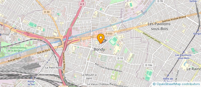localisation de l'entreprise BUREAU D'ETUDES APPLICATIONS AU BATIMENT à BONDY