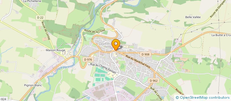 localisation de l'entreprise BUREAU D ETUDES BAS NORMAND à DOMFRONT-EN-POIRAIE