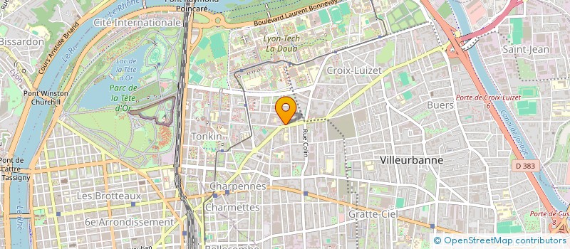 localisation de l'entreprise BUREAU D'ETUDES BRUNO . à VILLEURBANNE