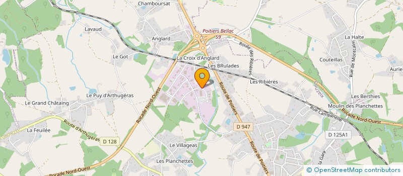 localisation de l'entreprise BUREAU D'ETUDES CABROL-BETOULLE à COUZEIX