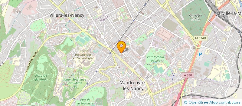 localisation de l'entreprise BUREAU D ETUDES CHAUSSARD INGENIERIE à VANDŒUVRE-LES-NANCY