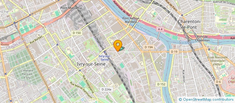localisation de l'entreprise BUREAU D'ETUDES CHIFFRAGES ET DIMENSIONNEMENT DE RESEAUX ELECTRIQUES BASSES TENSIONS à IVRY-SUR-SEINE