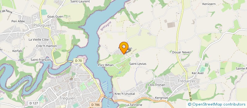 localisation de l'entreprise BUREAU D'ETUDES CONSTRUCTION METALLIQUE D'ARMOR  TREDARZEC