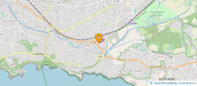 localisation de l'entreprise BUREAU D'ETUDES, DE CONSEILS ET D'ASSISTANCE PUBLICS - BECAP à LA GARDE
