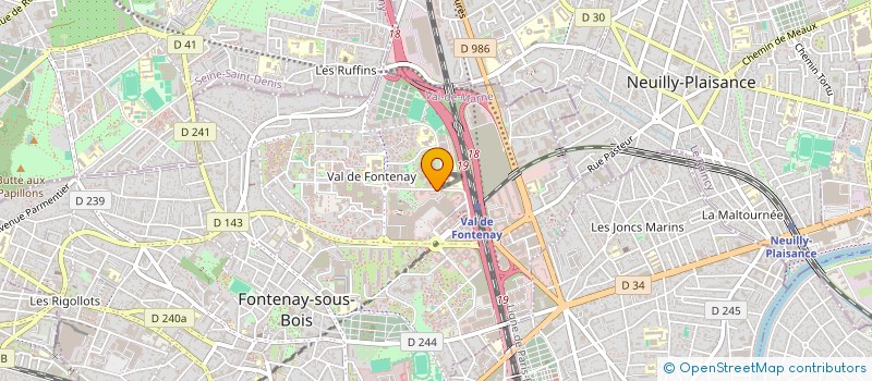 localisation de l'entreprise BUREAU D'ETUDES DE CONSEILS ET GESTION à FONTENAY-SOUS-BOIS