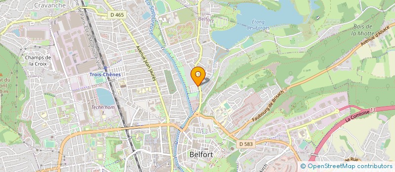 localisation de l'entreprise BUREAU D'ETUDES DE GESTION ET D'ECONOMIE à BELFORT
