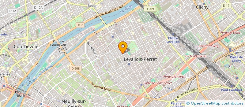 localisation de l'entreprise BUREAU D'ETUDES DE LEVALLOIS EN ENERGIES RENOUVELABLES à LEVALLOIS-PERRET