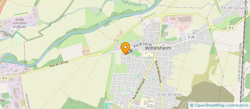 localisation de l'entreprise BUREAU D'ETUDES DE STRUCTURE FETTET à WITTELSHEIM