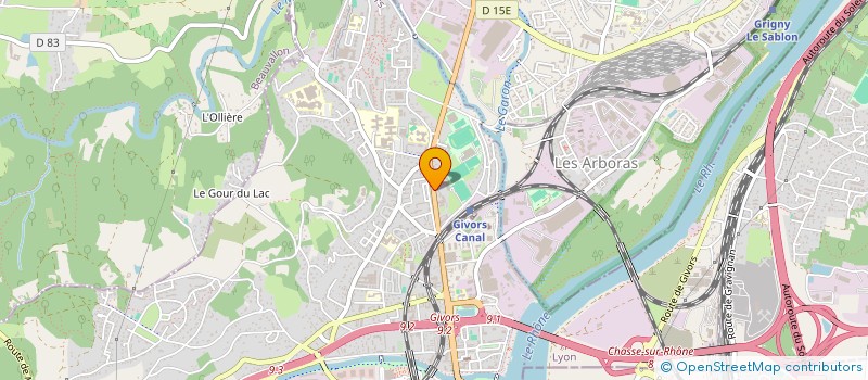 localisation de l'entreprise BUREAU D'ETUDES DES CUISINES à GIVORS