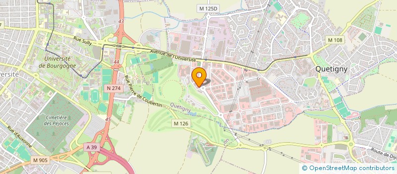 localisation de l'entreprise BUREAU D'ETUDES DIJONNAIS à QUETIGNY