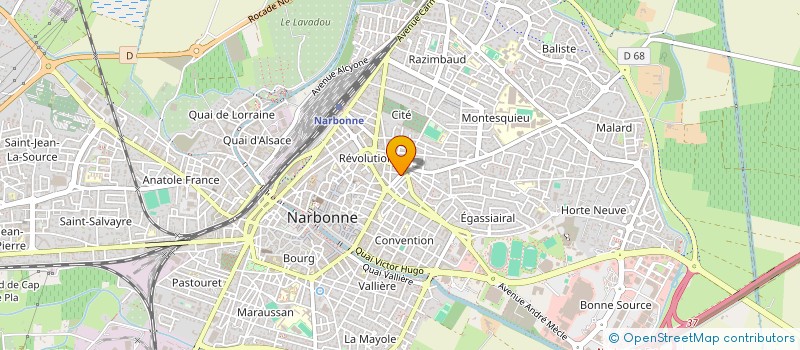 localisation de l'entreprise BUREAU D'ETUDES DU BATIMENT à NARBONNE