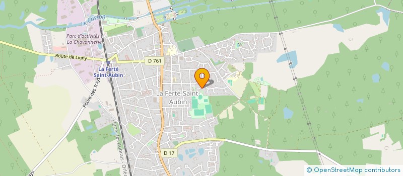 localisation de l'entreprise BUREAU D'ETUDES DU LOIRET EN ENVIRONNEMENT ET THERMIQUE  LA FERTE-SAINT-AUBIN