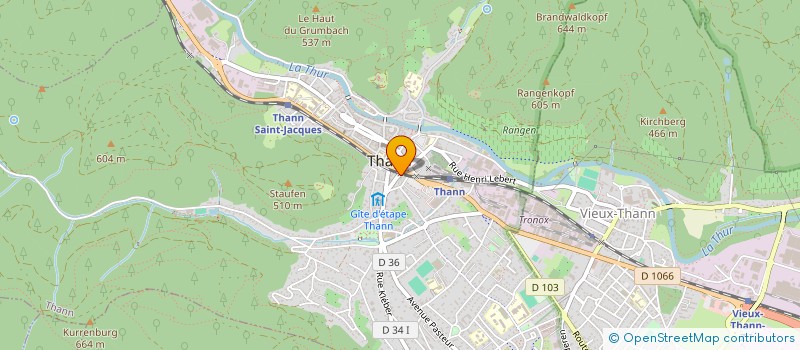 localisation de l'entreprise BUREAU D'ETUDES ELECTRIQUES B2E à THANN