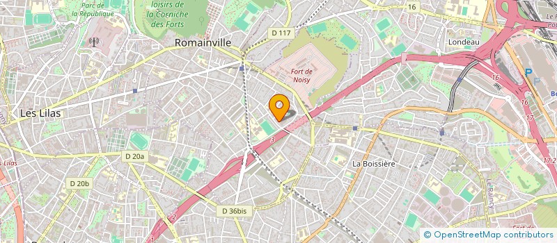 localisation de l'entreprise BUREAU D'ETUDES EN AMENAGEMENT URBAIN à ROMAINVILLE