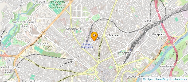 localisation de l'entreprise BUREAU D'ETUDES ET D'INGENIERIE à LIMOGES