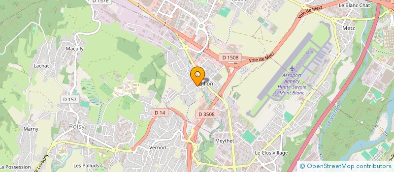 localisation de l'entreprise BUREAU D'ETUDES ET DE CONSTRUCTION  EPAGNY METZ-TESSY