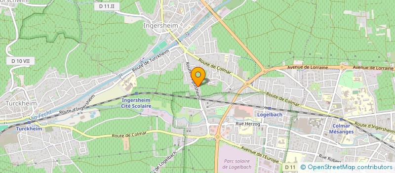 localisation de l'entreprise BUREAU D'ETUDES ET DE VENTE CREA CONCEPT SARL  INGERSHEIM