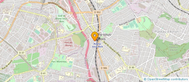 localisation de l'entreprise BUREAU D'ETUDES ET REALISATION INDUSTRIE à ROSNY-SOUS-BOIS