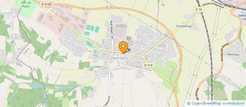 localisation de l'entreprise BUREAU D'ETUDES EXPERTISE ETANCHEITE à HEYRIEUX