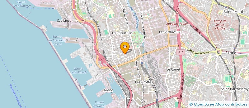 localisation de l'entreprise BUREAU D'ETUDES EYSSERIC ENVIRONNEMENT à MARSEILLE